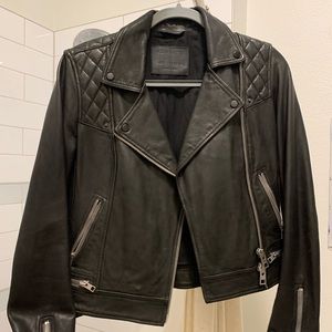 AllSaints Leather Jacket - Size 4